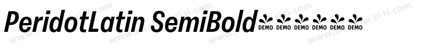 PeridotLatin SemiBold字体转换